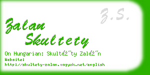 zalan skultety business card